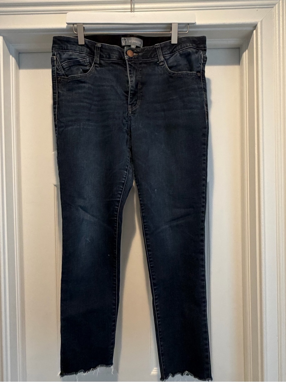 Wit & Wisdom Dark Indigo Cropped Skinny Jeans